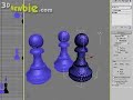 Lathing A Pawn Chess Piece