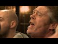 Football hooligans singing song
