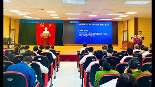 Bồi dưỡng nghiệp vụ viết tin, bài trên cổng, trang thông tin thành phố, cơ sở; nghiệp vụ viết tin, bài phản bác quan điểm sai trái trên không gian mạng