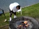 quincy jones attempting the infamous gallon of milk challenge out at the lake, with chocolate milk of course!