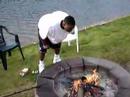 quincy jones attempting the infamous gallon of milk challenge out at the lake, with chocolate milk of course!