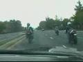 R1 wheelie crash