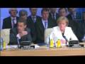 french president nicolas sarkozy addresses others leaders of the 28-member nato alliance at the 60th anniversary summit in france. (french