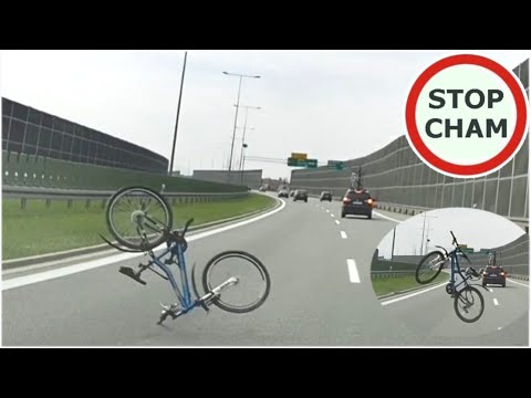 Rower spadł z dachu auta podczas jazdy na S1