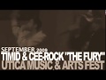 CEE ROCK ''THE FURY'' & TIMID rippin' it on the stage live at the Utica Music & Arts Fest [Part I]