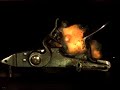 this is a large siler lock chipped english flint, bevel up.  the priming powder is goex ffg.  particles of powder can be seen highlighted against the igniting powder.  grains were bounced into the air prior to ignition.  camera is olympus at 5000 fps