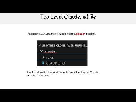 Claude Code Essentials - Top Level Claude md File