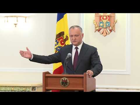 Игорь Додон провел пресс-конференцию, посвященную получению статуса наблюдателя Республики Молдова в рамках Евразийского экономического союза