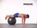Flexiones de brazo con pelota Suiza