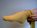 nylon yellow pantyhose feet