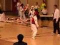 A serious roundhouse kick puts this kid out for the count