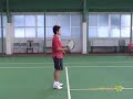 片手バックボレー／正面