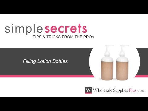 how to fill lotion tubes