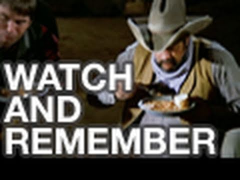 movieclipsGAMES - Interactive game where you watch a scene very closely and then are quizzed about something you saw in the clip. In this scene a bunch of cowboys eat beans ar...