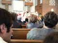 Sean performing at church