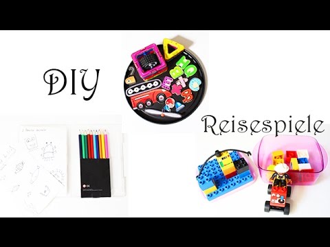 Reisespiele für Kleinkinder selber machen | Spielen mit Kindern | Malbuch, Lego Set, Magnetspiel