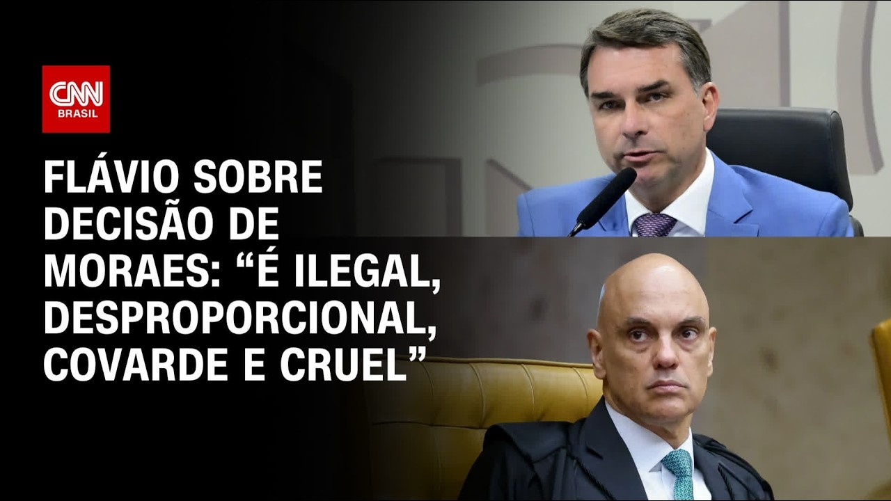 Flávio acusa Moraes de “vingança” após nova decisão que proíbe visitas a Bolsonaro | AGORA CNN