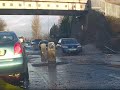 Drove through this outside the Falkirk stadium after a full day and night of rain. I have a lowered car so was just starting to come in the door.
