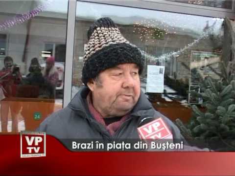 Brazi în piaţa din Buşteni