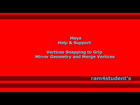 how to snap two vertices in maya