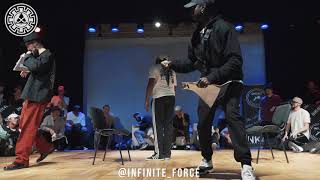 Iron Mike vs Breakz – INFINITE POPPING 2019 STYLES&CONCEPTS FIRST STAGE