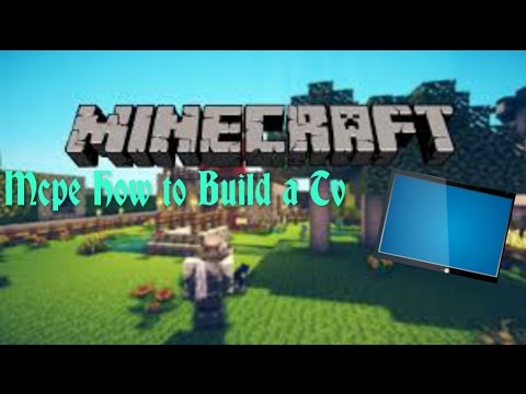 how to make a tv in minecraft pocket edition