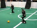 RoboCup 2008 Humanoid League: Bruno scores, cheers