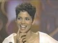 At the 1996 Essence Awards, Halle Berry and Sinbad opens the show.