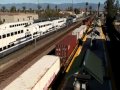 Metrolink, UP, BNSF trains in Riverside, CA Sunday mornng 11 27 11