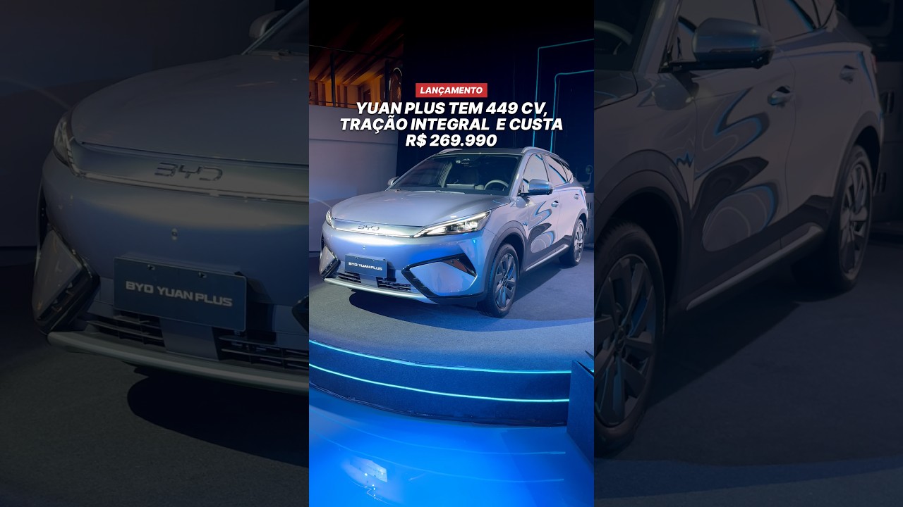 Lançamento do BYD Yuan Plus AWD com 449 cv