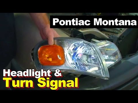 2003 Pontiac Montana Headlight And Turn Signal Light Replacement