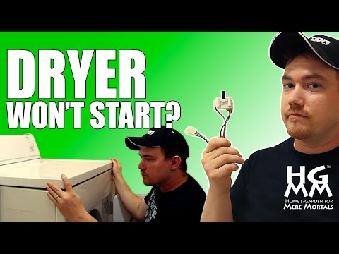 HELP! My Clothes Dryer Won’t Start! How To Replace A Dryer Door Switch