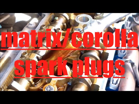 DIY How to install replace the valve cover gasket on a 2005 Toyota Matrix Corolla