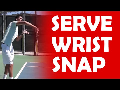 how to snap wrist in tennis serve