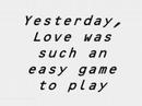The Beatles - Yesterday
