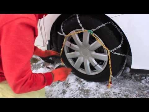 how to fit tire chains