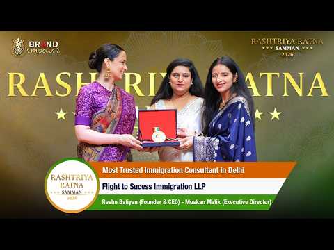 Flight to Sucess Immigration LLP Wins Most Trusted Immigration Consultant in Delhi at RRS 2026