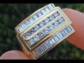 Men's CERTIFIED Diamond & Solid 18K Gold Ring - Top Quality VS/G Diamonds