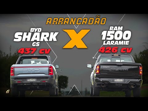 BYD SHARK X RAM 1500 NA ARRANCADA! As picapes mais potentes do Brasil se encaram na pista