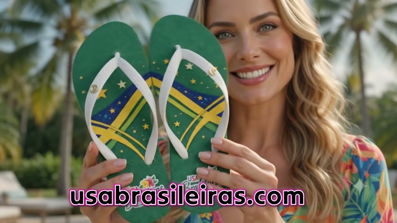 Para mulher de bom gosto: USA Brasileiras, o chinelo perfeito!