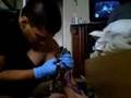 Re: traditional japanese tattoo (kintaro & carp) on myself