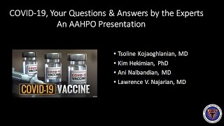 AAHPO Town Hall: COVID-19 Questions & Answers about Vaccine