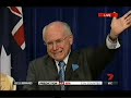 John Howard CRIES Humiliating Final Speech-Kevin Rudd New PM