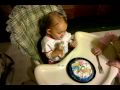 BABY KINZA EATING HER FIRST BIRTHDAY CAKE!!!!!!!LOL