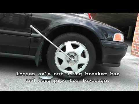 how to replace drive axle honda accord