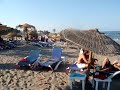 On Mojacar beach outside BBme and Maui beach bars