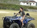 Haciendo piques con las grizzly 700. riding wheelies. Cuatrimotos. Quads. Yamaha Grizzly 700. Location: Amalfi, Colombia.