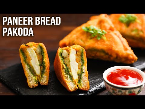 Paneer Bread Pakoda Recipe | How To Make Stuffed Bread Pakoda | MOTHER’S RECIPE | Crispy Bread Bajji