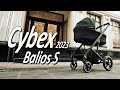 миниатюра 0 Видео о товаре Коляска 3 в 1 Cybex Balios S Lux New 2023 шасси Black, Moon Black (Черный / шасси Черный / с дождевиком)