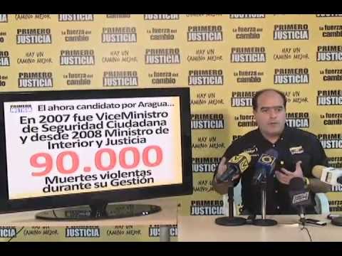 Julio Borges: Bajo la gestión de Tareck El Aissami 90 mil venezolanos fueron asesinados 